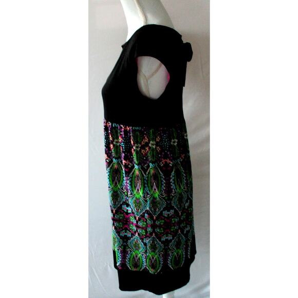 London Times Women's Multi Color Floral Print Sleeveless Pull Over Dress Size 8 - Picture 4 of 9